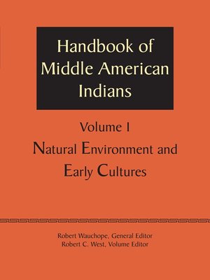 cover image of Handbook of Middle American Indians, Volume 1